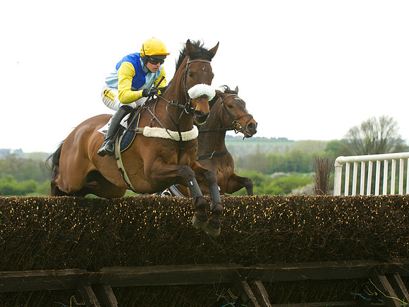 Kimblewick Hunts Point to Point at Kingston Blount Racecourse on Saturday 12th April 2014 Race 1 Confined Hunts Race.