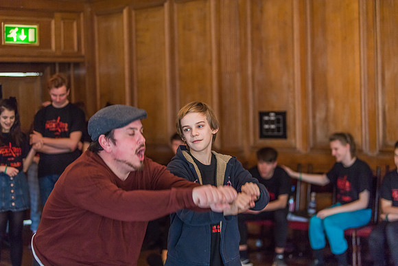 Sweeney Todd in rehearsal