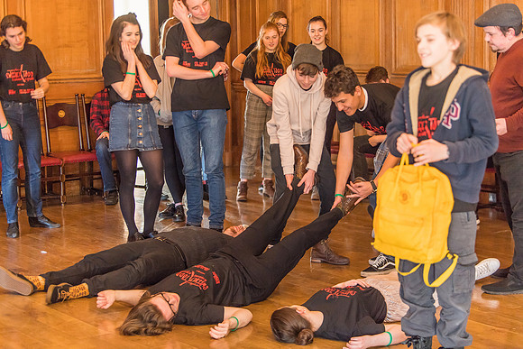 Sweeney Todd in rehearsal