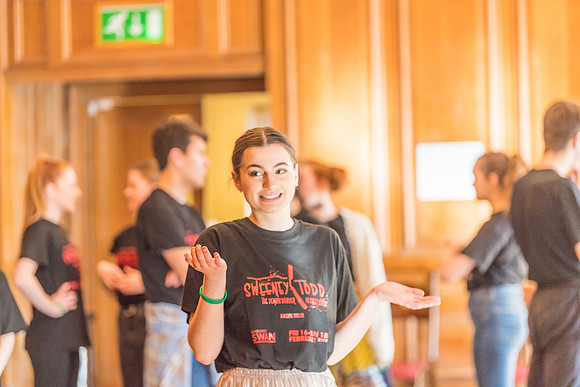 Sweeney Todd in rehearsal