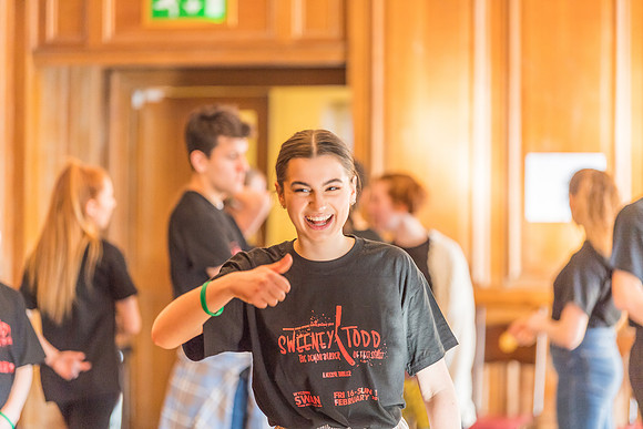 Sweeney Todd in rehearsal