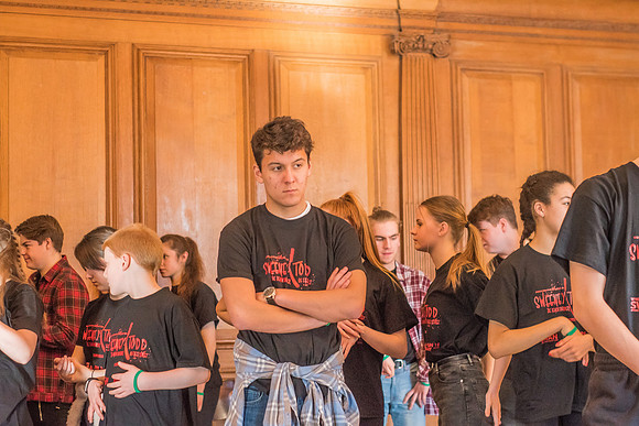 Sweeney Todd in rehearsal