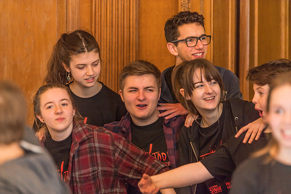 Sweeney Todd in rehearsal