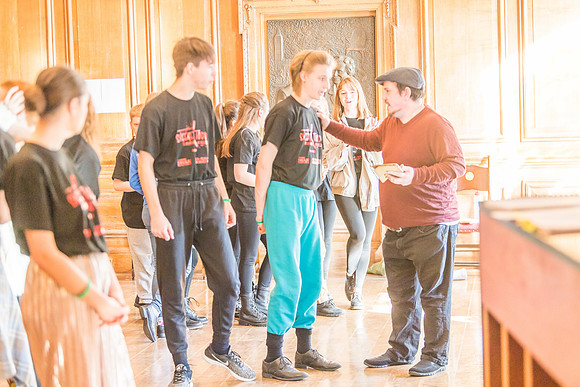 Sweeney Todd in rehearsal