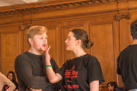 Sweeney Todd in rehearsal