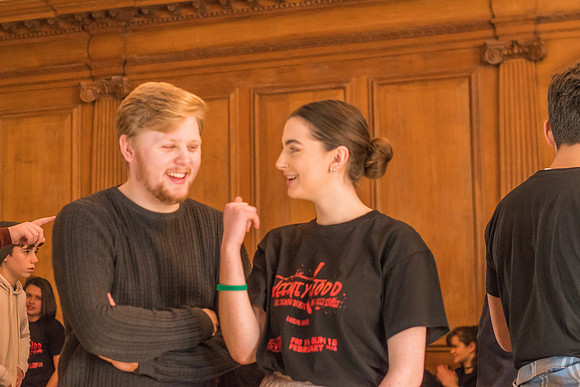 Sweeney Todd in rehearsal
