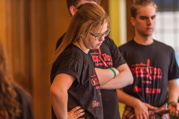 Sweeney Todd in rehearsal