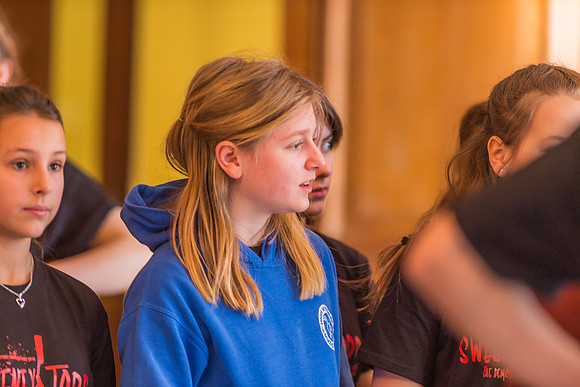 Sweeney Todd in rehearsal