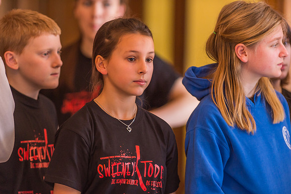 Sweeney Todd in rehearsal