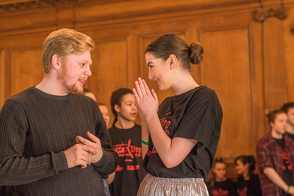 Sweeney Todd in rehearsal