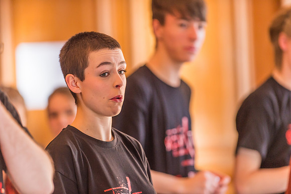 Sweeney Todd in rehearsal