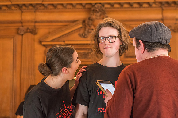Sweeney Todd in rehearsal