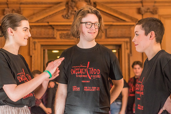 Sweeney Todd in rehearsal
