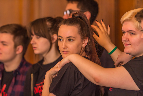 Sweeney Todd in rehearsal