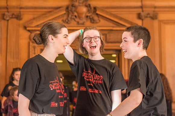 Sweeney Todd in rehearsal