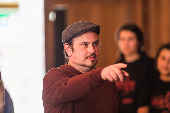Sweeney Todd in rehearsal