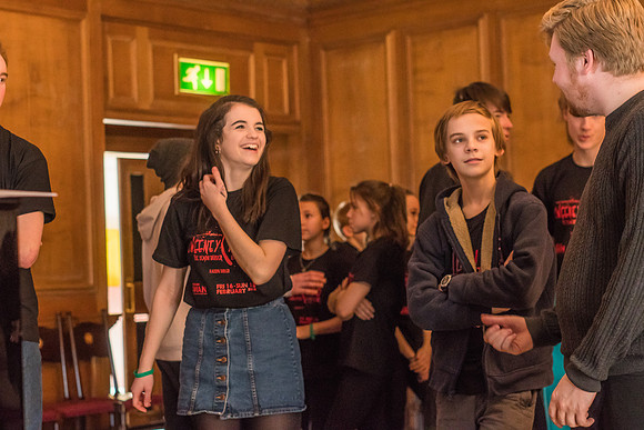 Sweeney Todd in rehearsal