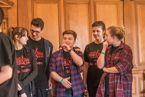 Sweeney Todd in rehearsal