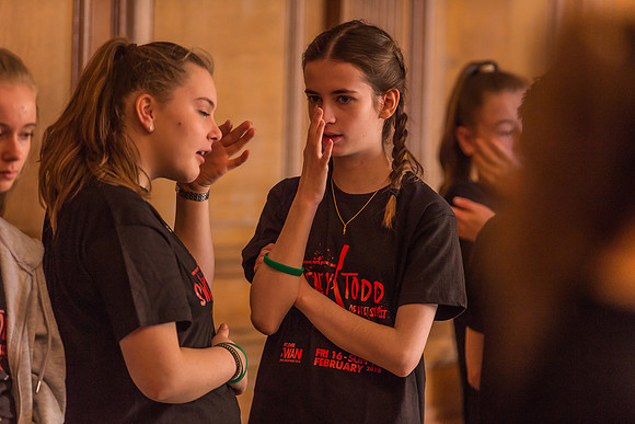 Sweeney Todd in rehearsal