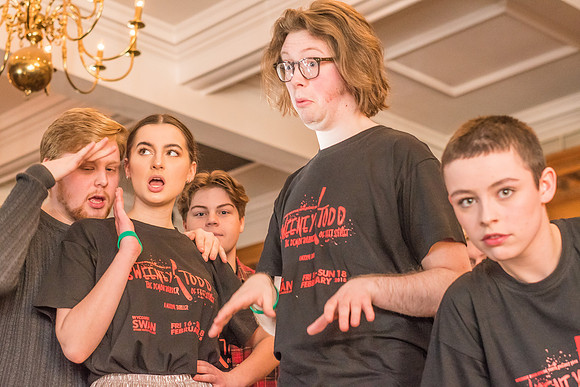 Sweeney Todd in rehearsal