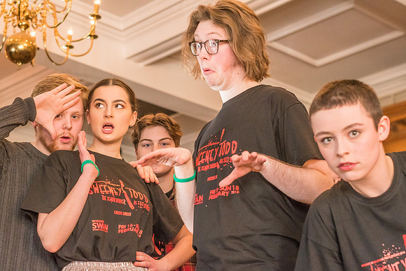 Sweeney Todd in rehearsal