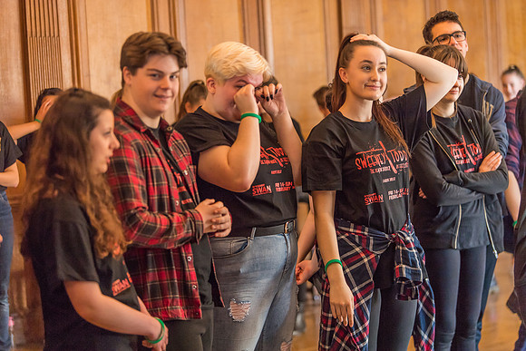 Sweeney Todd in rehearsal