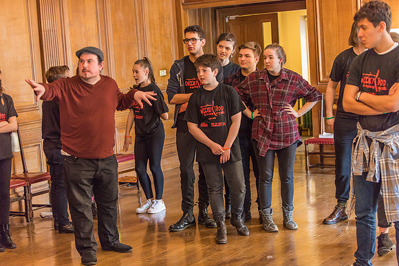 Sweeney Todd in rehearsal