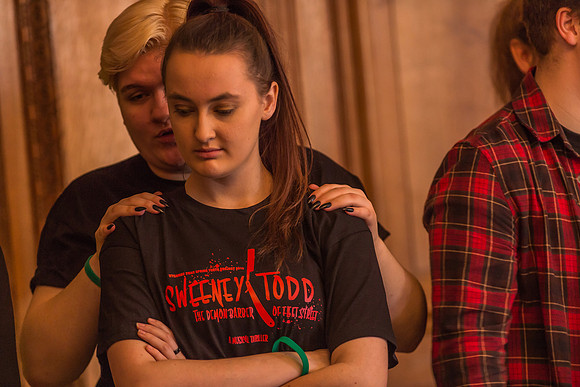 Sweeney Todd in rehearsal