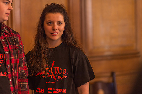 Sweeney Todd in rehearsal