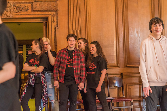 Sweeney Todd in rehearsal