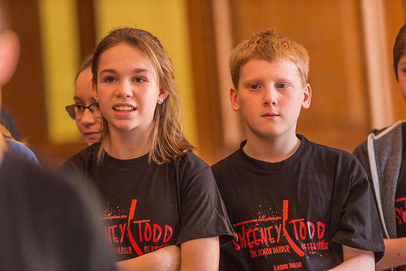 Sweeney Todd in rehearsal