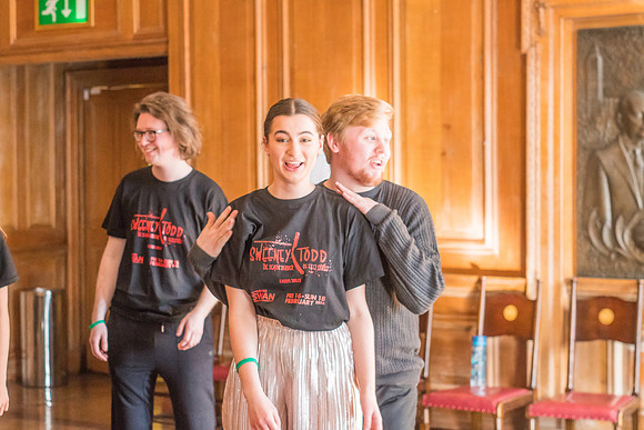 Sweeney Todd in rehearsal