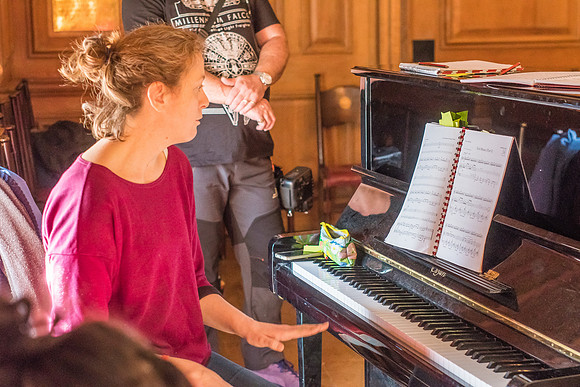 Sweeney Todd in rehearsal