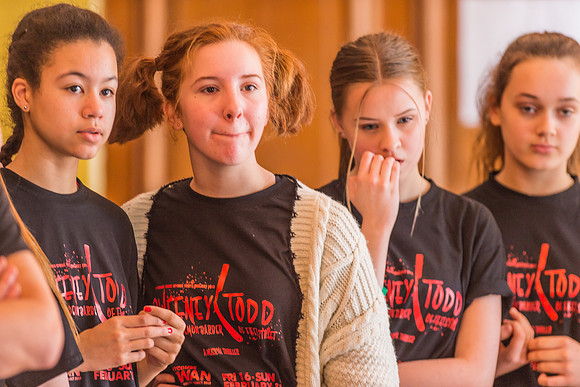 Sweeney Todd in rehearsal