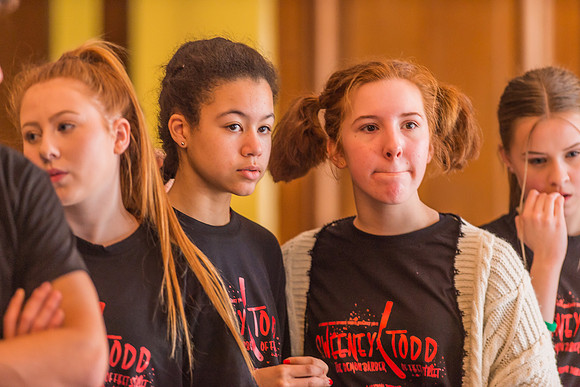 Sweeney Todd in rehearsal