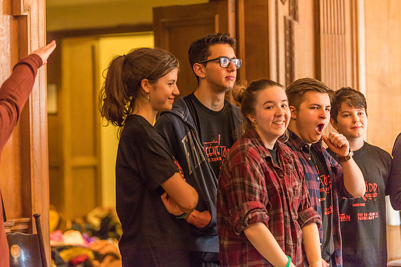 Sweeney Todd in rehearsal
