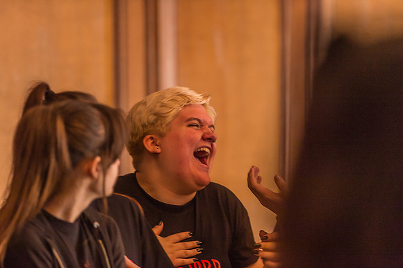 Sweeney Todd in rehearsal