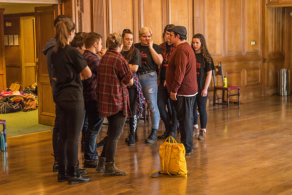 Sweeney Todd in rehearsal