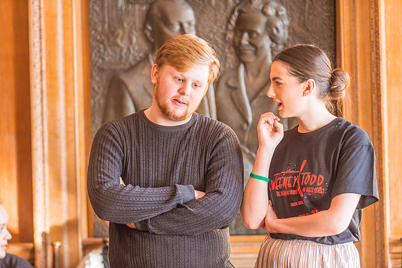 Sweeney Todd in rehearsal