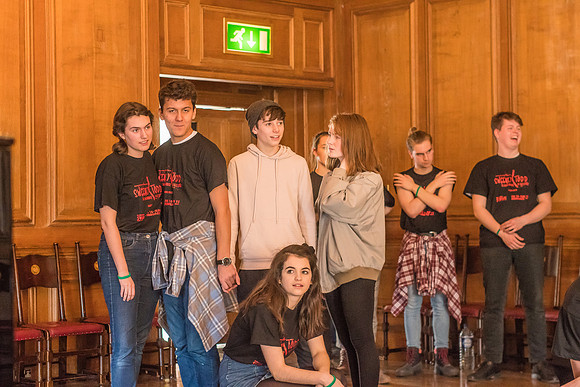 Sweeney Todd in rehearsal