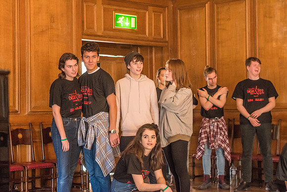 Sweeney Todd in rehearsal