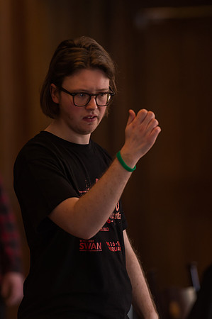 Sweeney Todd in rehearsal