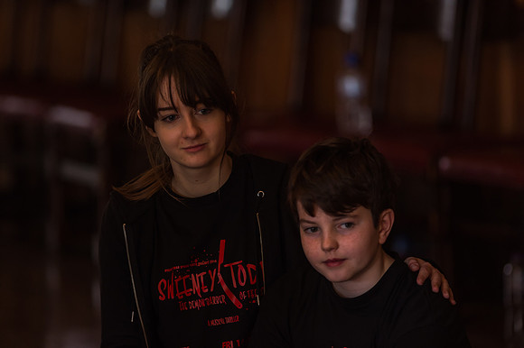 Sweeney Todd in rehearsal