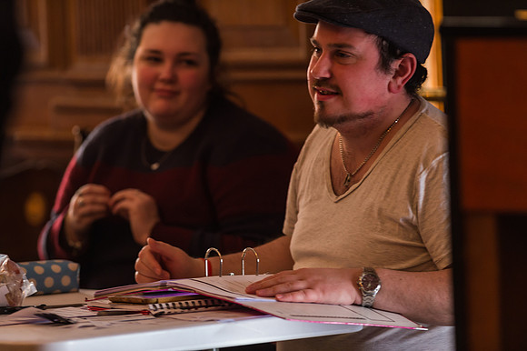 Sweeney Todd in rehearsal