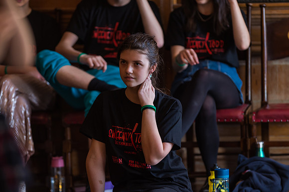 Sweeney Todd in rehearsal