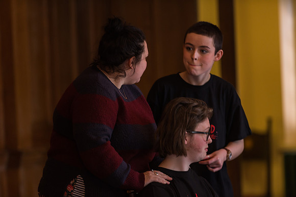 Sweeney Todd in rehearsal