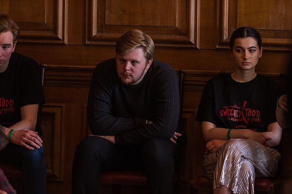 Sweeney Todd in rehearsal