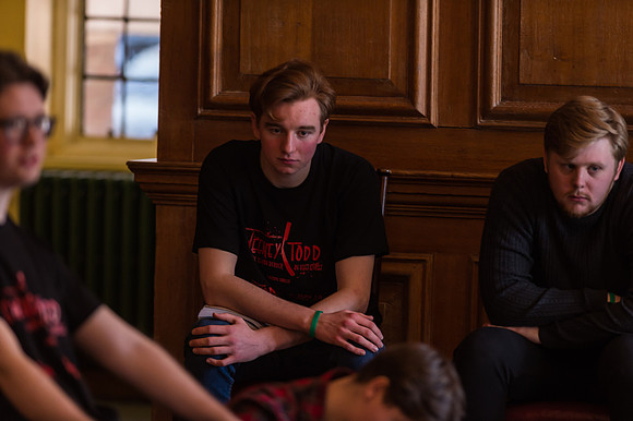 Sweeney Todd in rehearsal