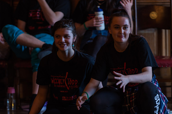 Sweeney Todd in rehearsal