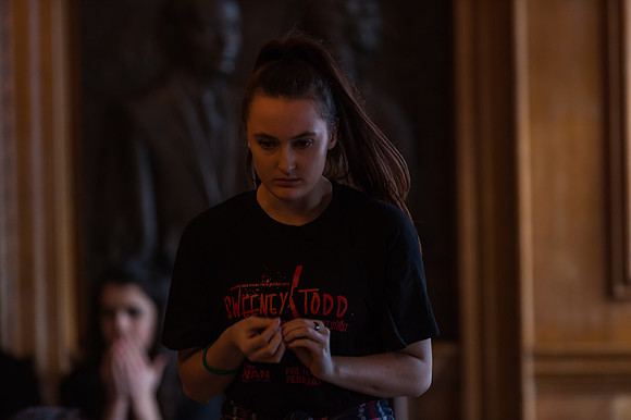 Sweeney Todd in rehearsal